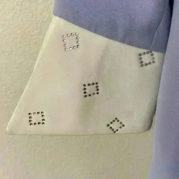 Vintage She’s Line Style 2359 New York Multicolored Blazer Jacket Size 14 Lilac - Picture 5 of 8